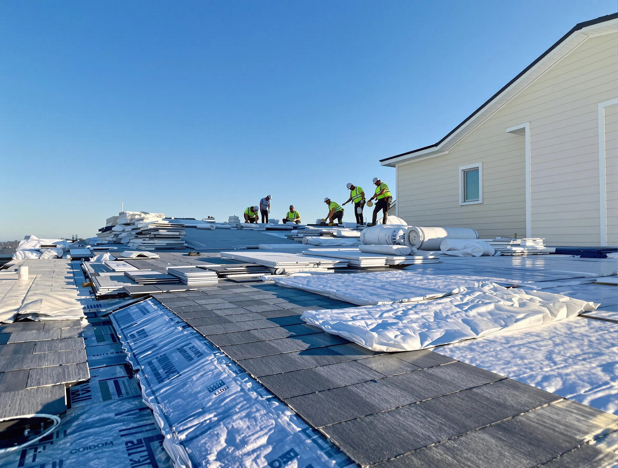 Finished roof installation project by Parma Roofing Company in Parma, OH